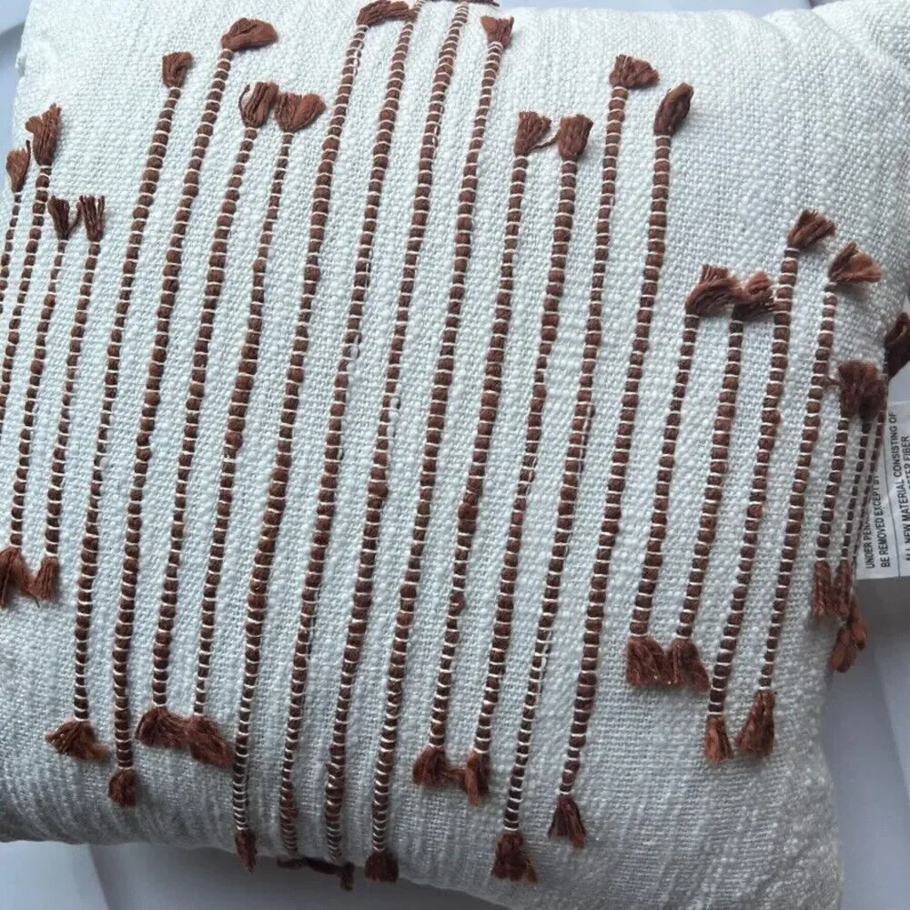 Hearth & Hand Magnolia Home Multi Texture Dash Throw Pillow NEW